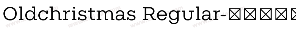 Oldchristmas Regular字体转换